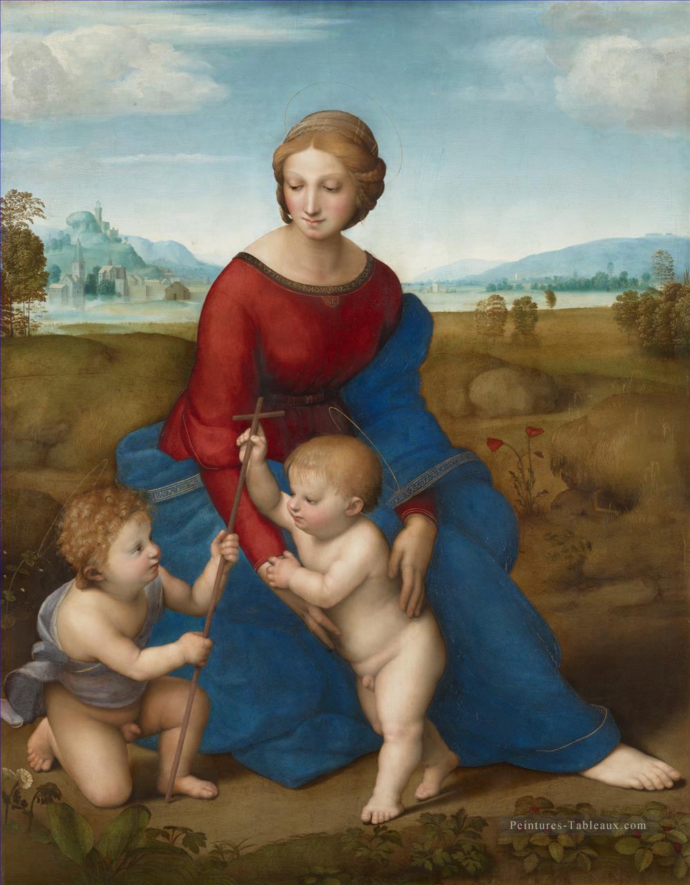 Madone de Belvedere Madonna del Prato Renaissance Raphaël Peintures à l'huile